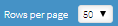 An image showing the Rows per page setting